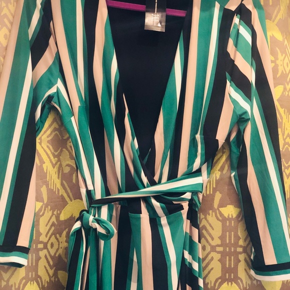 INC Concepts wrap dress with side tie - Picture 3 of 5